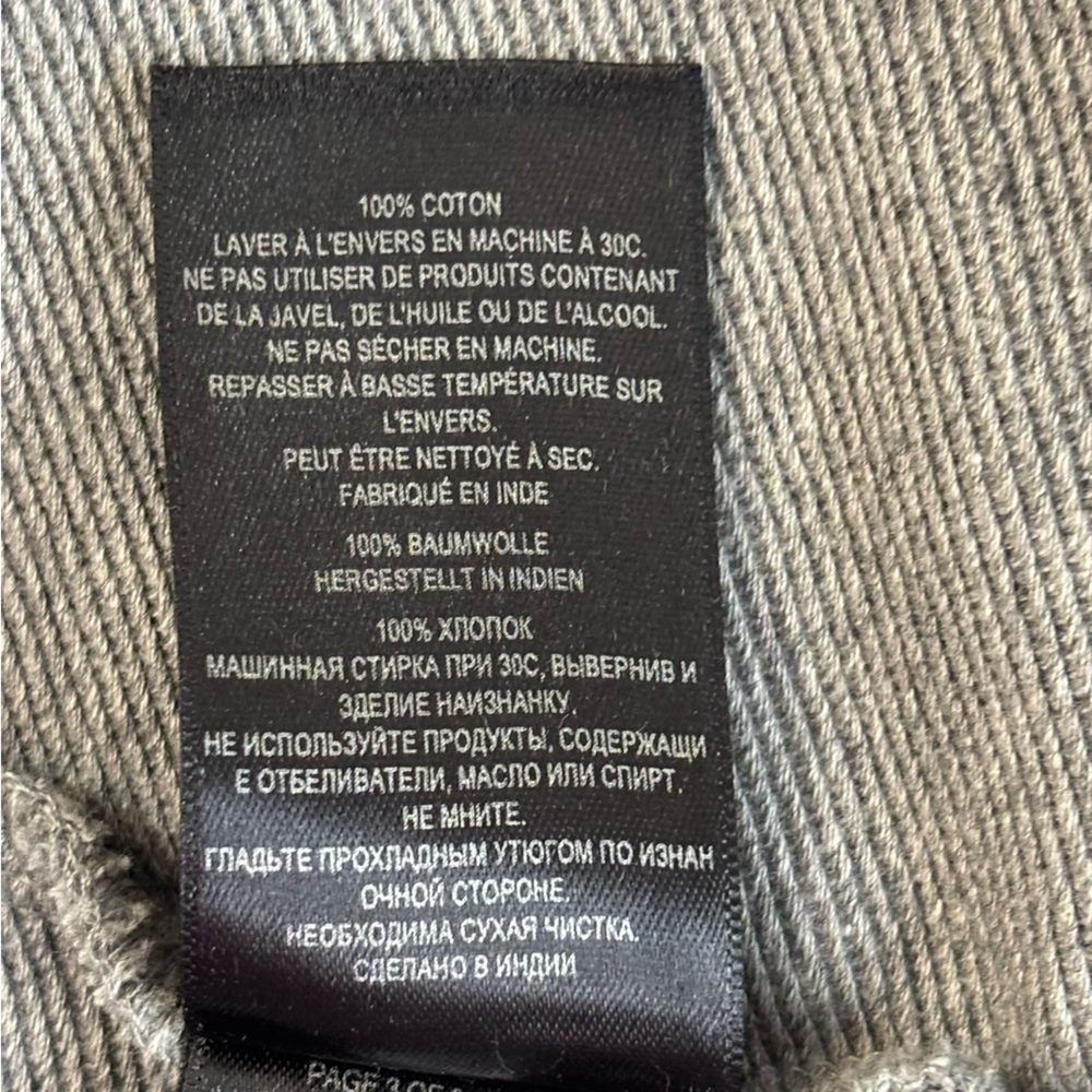 Ted Baker London Sz 5 US XL Long Sleeve Textured Panel Half Zip Grey Sweater - Picture 12 of 15